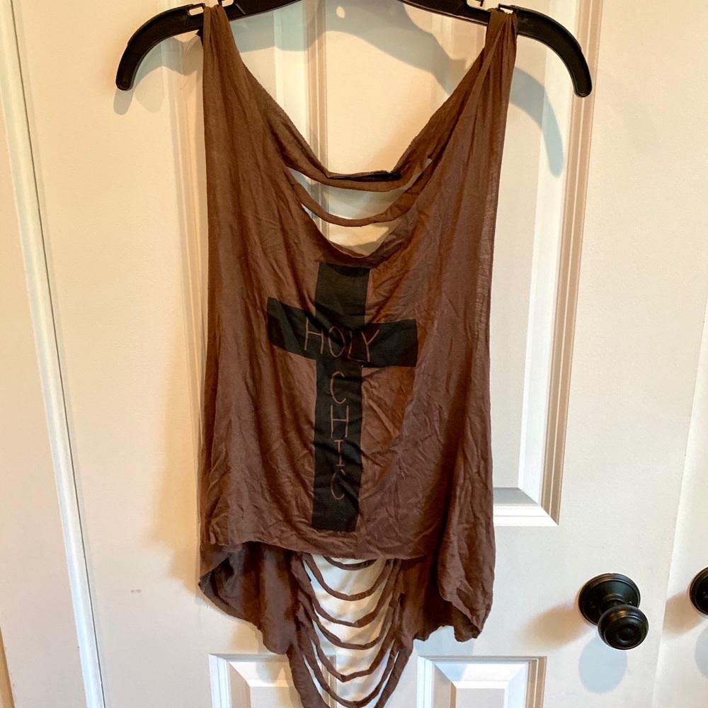 Brown tank.